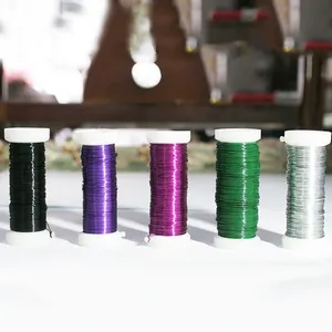 Factory Price 0.3mm Handicrafts Colorful Tie Wire/ Floral Wire/Florist Iron Wire