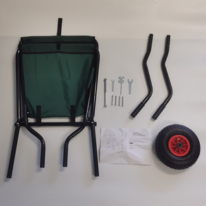 รถเข็นผ้าใบแบบพับได้รถเข็นแบบใช้มือในสวนกรอบโลหะ - Product Image 5