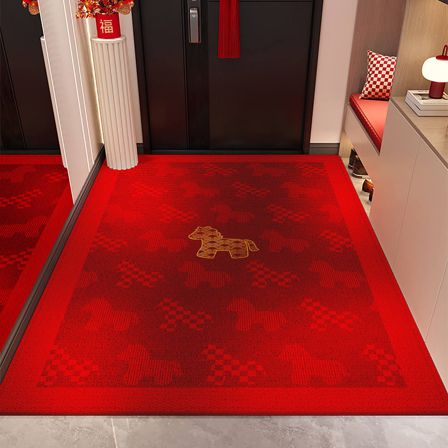 ม้าทองสีแดงส่องประกาย - รุ่นแนวตั้ง