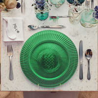 Assiette de Présentation Luxe Minimaliste en Plastique PP 13 Pouces, Couleur Personnalisée Peinte à la Main, Modèle 229, pour Mariage, Marque Xiangjin, Usage Domestique et Fêtes Quotidiennes
