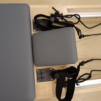 Lit d'entraînement Pilates pliable à domicile, équipement de fitness et d'étirement, machine de Pilates Reformer en chêne durable avec garantie de 3 ans
