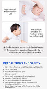 Produk kesehatan grosir alami untuk anak-anak dan bayi bahan mentah tempelan Gel pendingin demam - Product Image 6