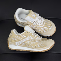 Nouvelles chaussures de sport décontractées A-Game Dad Shoes, couleur abricot, en maille mélangée, anti-odeur, à plateforme rehaussante, tendance et polyvalentes