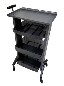 New High-end Aluminum Alloy Hair Salon <b>Trolley</b> Hair Salon Dedicated Hair Salon <b>Tool</b> Cabinet Storage Rack - Product Image 3