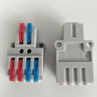 2-in-4 Mini Schnellverbinder aus Kupfer, 600V, vernickelte Klemmen für 0,8-4mm² Industrieverkabelung