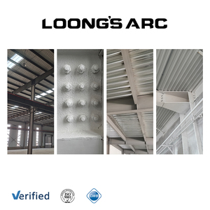 Cina fornitura di fabbrica facile installazione ampia campata prefabbricata struttura in acciaio fienile/capanna di vacca/cavallo stabile <span class=keywords><strong>con</strong></span> pareti aperte - Product Image 3