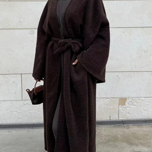Abaya Modest Islámica de Lujo para Mujer Musulmana, Invierno 2026, Estilo Turco, Suéter de Lana Tejida, Vestido Abaya - Product Image 6