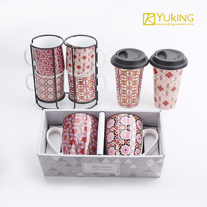 Set di Tazze e Piattini in New Bone China, Elegante Servizio da <span class=keywords><strong>Caffè</strong></span> in Ceramica, Personalizzabile, Tazze e Piattini Taza - Product Image 4