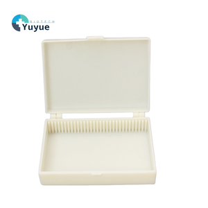 Boîte de rangement en plastique pour 30 objectifs de microscope, étui porte-échantillons biologiques, accessoire éducatif de laboratoire - Product Image 1