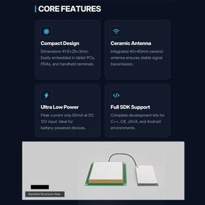 Module RFID électrique <span class=keywords><strong>Rock</strong></span> Einbau, carte de contrôle de porte-passeport, puce Termoretratil, Module RFID avec antenne externe, JT-2850 - Product Image 5