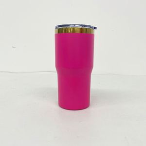 Gobelets isothermes en acier inoxydable plaqué or avec logo personnalisé, anti-fuite, 20 oz, avec couvercle coulissant - Product Image 3