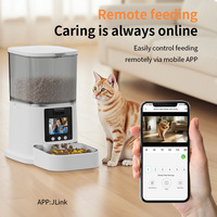 Bol pour animaux de compagnie en acier inoxydable, distributeur automatique de nourriture pour animaux de compagnie avec Wifi, puce RFID, distributeur automatique de nourriture pour animaux de compagnie avec caméra, 5l