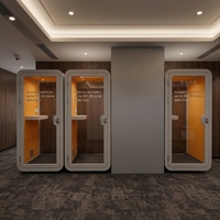 Cabine téléphonique insonorisée à montage rapide pour bureaux, halls d'accueil et zones de réception