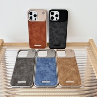 Coque de téléphone portable en cuir noir avec logo personnalisable de haute qualité pour 13 modèles Pro Max Compatibilité étanche antichoc