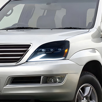 Ensemble de phares LED KGKB pour Lexus GX GX470 2003-2009, 6000K, trois lentilles de projecteur, clignotants séquentiels, démarrage Plug & Play
