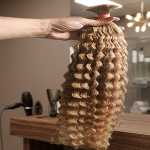 Cabello Humano Ondulado Profundo de Calidad Profesional – Paquetes de Cabello Virgen Remy para Trenzas Boho, Color Natural - Product Image 5