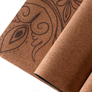 Mats De <span class=keywords><strong>Yoga</strong></span> De Corcho Se puede personalizar Cork <span class=keywords><strong>Yoga</strong></span> Floor Mat - Product Image 2