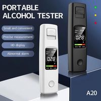Alcoholímetro con Llavero para Auto con Indicaciones de Voz, Sensor Semiconductor para una Detección Precisa del Alcohol en el Aliento