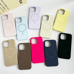 Cao cấp chống sốc mềm cao su Silicone lỏng trường hợp điện thoại màu rắn thiết kế đồng bằng cho iPhone 16 14 cộng với 15 13 12 Pro Max - Product Image 3