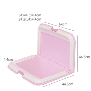 Grande Folding Plastic Pets Splash Proof Cães WC Urina Bacia Produtos De Limpeza - Product Image 5