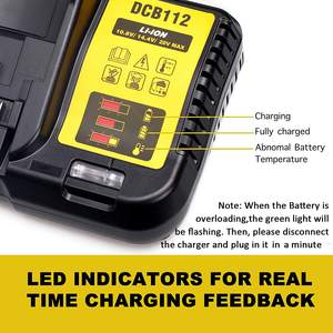 Chargeur de batterie Lithium-Ion de remplacement pour Dewalt DCB112 12V-20V Max DCB101 DCB105 DCB107 DCB115 - Product Image 4