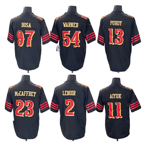 2025 Bán Buôn San Francisco Thành Phố Người Đàn Ông Của 85 Kittle 19 Samuel 23 Mccffrey 13 <span class=keywords><strong>Purdy</strong></span> 54 Warner Bóng Đá Mỹ Jersey Thêu - Product Image 1