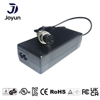 Cargador de Batería de Litio Joyun 29.4V 2A 50W, Conector de Aviación GX16, Cargador Rápido 100-240VAC para Bicicleta Eléctrica, Scooter Eléctrico