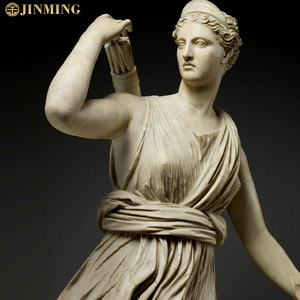 Life-Sized Outdoor Garden Landscape Famous Marble Statue of <strong>Diana</strong> and the Deer From Greek Mythology Stone Crafts Product - Product Image 3