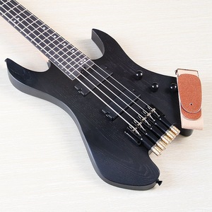 Guitare électrique sans tête à <span class=keywords><strong>5</strong></span> <span class=keywords><strong>cordes</strong></span> de 30 pouces avec finition hydro-matte noire - Product Image 3