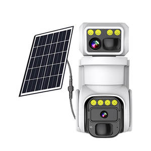 Icam365 <span class=keywords><strong>Solar</strong></span>-CCTV-Kamera mit zwei Objektiven Wifi 4G SIM-Karte CMOS-Sensor Verbrauchs armes Sicherheits <span class=keywords><strong>system</strong></span> für den Außenbereich mit PIR-Alarm - Product Image 1