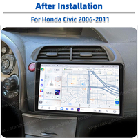 9.5 pouces 2K 2000*1200 Android 13 7870 autoradio stéréo Autoradio Carplay 360 caméra DSP WIFI 4G pour Honda Civic 2006-2011