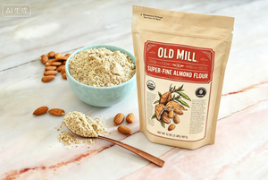 Poudre d'amande pure biologique, sans sucre ajouté, moulue à basse température, farine d'amande naturelle pour la pâtisserie et les boissons quotidiennes, vente en gros - Product Image 2
