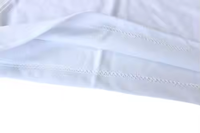 Vente en gros de publicité promotionnelle 95% coton 5% Spandex T-shirts imprimés par sublimation personnalisés blancs en vrac