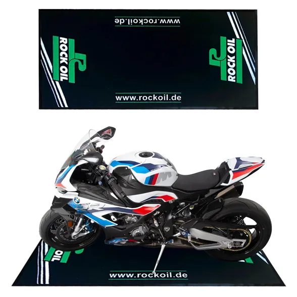 Tapis de moto personnalisé pour garage, intérieur ou extérieur, tapis de pied de moto avec logo en caoutchouc