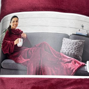 Usine personnalisée taille unique imprimé Noël surdimensionné portable géant à capuche couverture sweat adulte à capuche TV couverture - Product Image 4