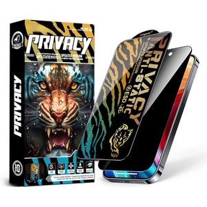 Protezione dello schermo in vetro temperato Anti impronte digitali per <span class=keywords><strong>Iphone</strong></span> 16 Pro Max <span class=keywords><strong>Privacy</strong></span> Anti Spy 9H durezza facile installazione completa - Product Image 3