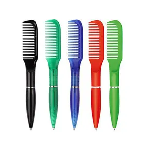 Hot Selling Novelty Plastic Comb Ball Pen with Custom Logo