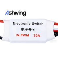 Interrupteur électronique PWM 30A, télécommande RC, relais LED haute intensité pour drone FPV, modèle de bateau, pompe à eau, connecteur JR JST, 10g