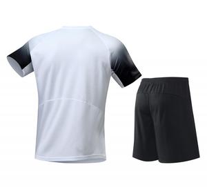 Quick Drying Summer Men Sports <strong>Skin</strong> Friendly Running Set <strong>Short</strong> Sleeve t Shirts <strong>Shorts</strong> 2 Pieces Round Neck Workout GymTracksuit - Product Image 5