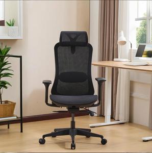 Thoải mái xoay sang trọng có thể điều chỉnh màu đen điều Hành Quản Lý lưới Ergonomic Ghế văn phòng với tựa đầu - Product Image 2