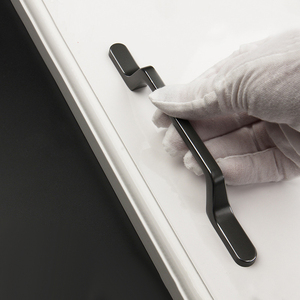 Modern Furniture Hardware Arched Zamak Handle Cupboard <strong>Door</strong> Drawer <strong>Knob</strong> Zinc Alloy Wardrobe Kitchen Cabinets Handles and Pulls - Product Image 4