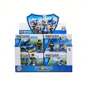 City Police Construction <b>Building</b> <b>Blocks</b> Set 62 64 65 Pcs For Kids Ages 6+ City Guards Theme - Product Image 1