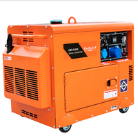 Générateur diesel VG 3 kW 5 kVA 6 kVA triphasé silencieux portable mobile, groupe électrogène diesel domestique 5 kW refroidi par eau