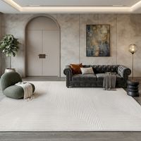 Tapis de sol modernes de haute qualité en polypropylène et polyester, tissés à la machine Wilton, faciles à nettoyer, durables et antidérapants, pour salon