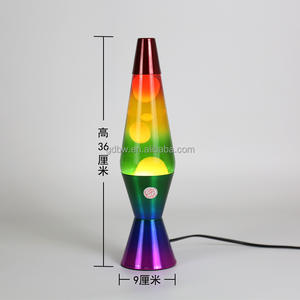 Toptan fabrika LED küçük taşınabilir benzersiz tasarım Led hareket Glitter balmumu ışıkları dekoratif roket lav lambası - Product Image 4