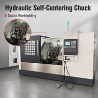 Machine de fraisage d'extrémités d'arbres et de perçage central CNC XY810 avec étau auto-centrant hydraulique - Système de verrouillage automatique ISO CE