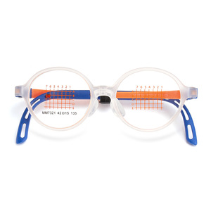 Montures de lunettes rondes pour enfants MM7321, monture complète, résistantes aux chocs, pour enfants, origine Danyang, design personnalisé - Product Image 4