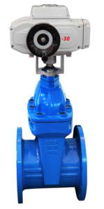 380VAC 220VAC Electric Actuator Ductile Iron Flange Rubber Seat Motor Operated <strong>Gate</strong> Valve