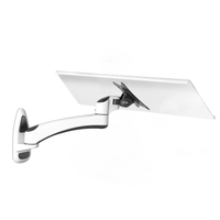 Support mural pliable pour clavier en alliage d'aluminium à double usage, pivotant à 360 degrés, 60*18,5 cm (en stock)