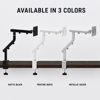 Nouveau support d'écran inclinable et pivotant à 360°, réglable, ergonomique, hauteur réglable de 300 mm, capacité de 2 à 10 kg, compatible VESA 75x75 100x100, pour écrans de 17 à 32 pouces